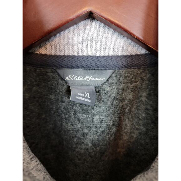 Eddie Bauer Zip Up Vest Jacket Men's Size XL Heathered Gray Zipper Pockets - Picture 3 of 5